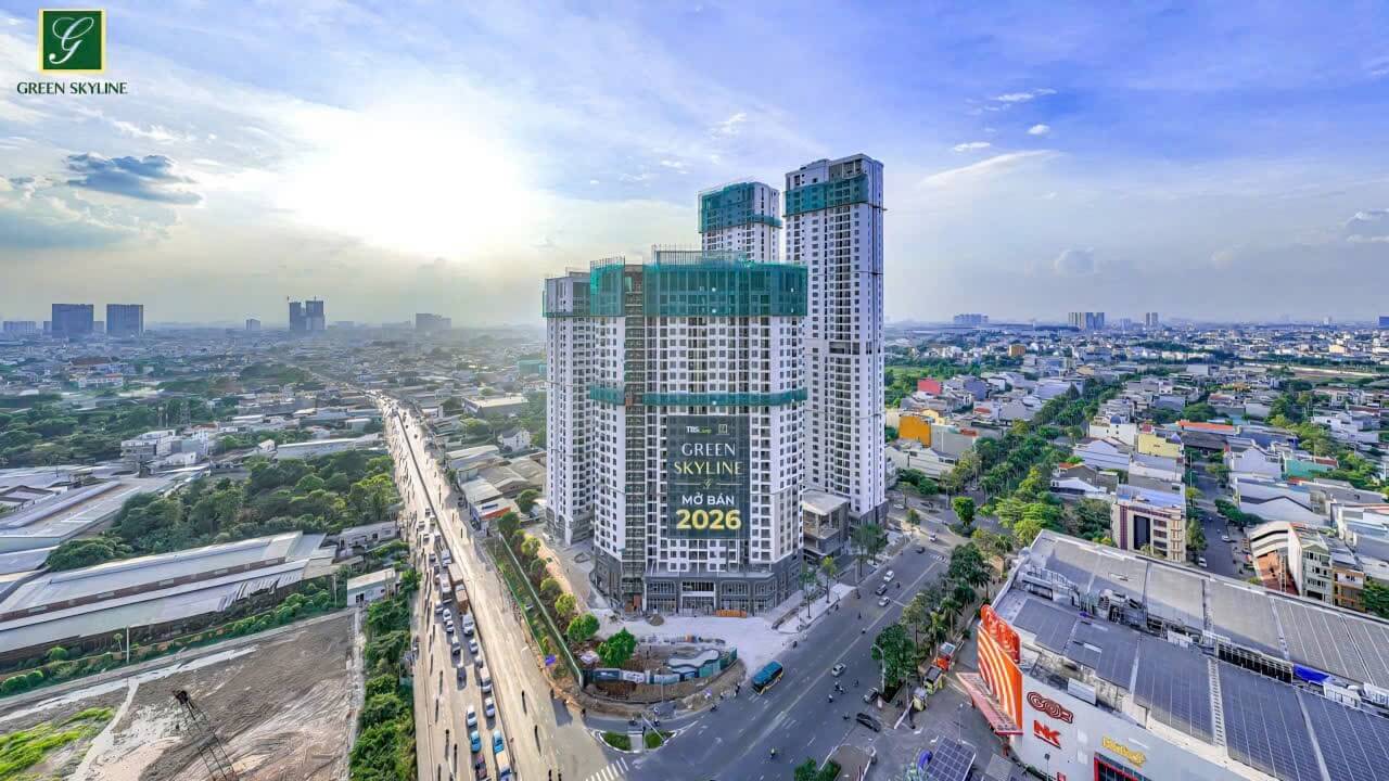 green skyline