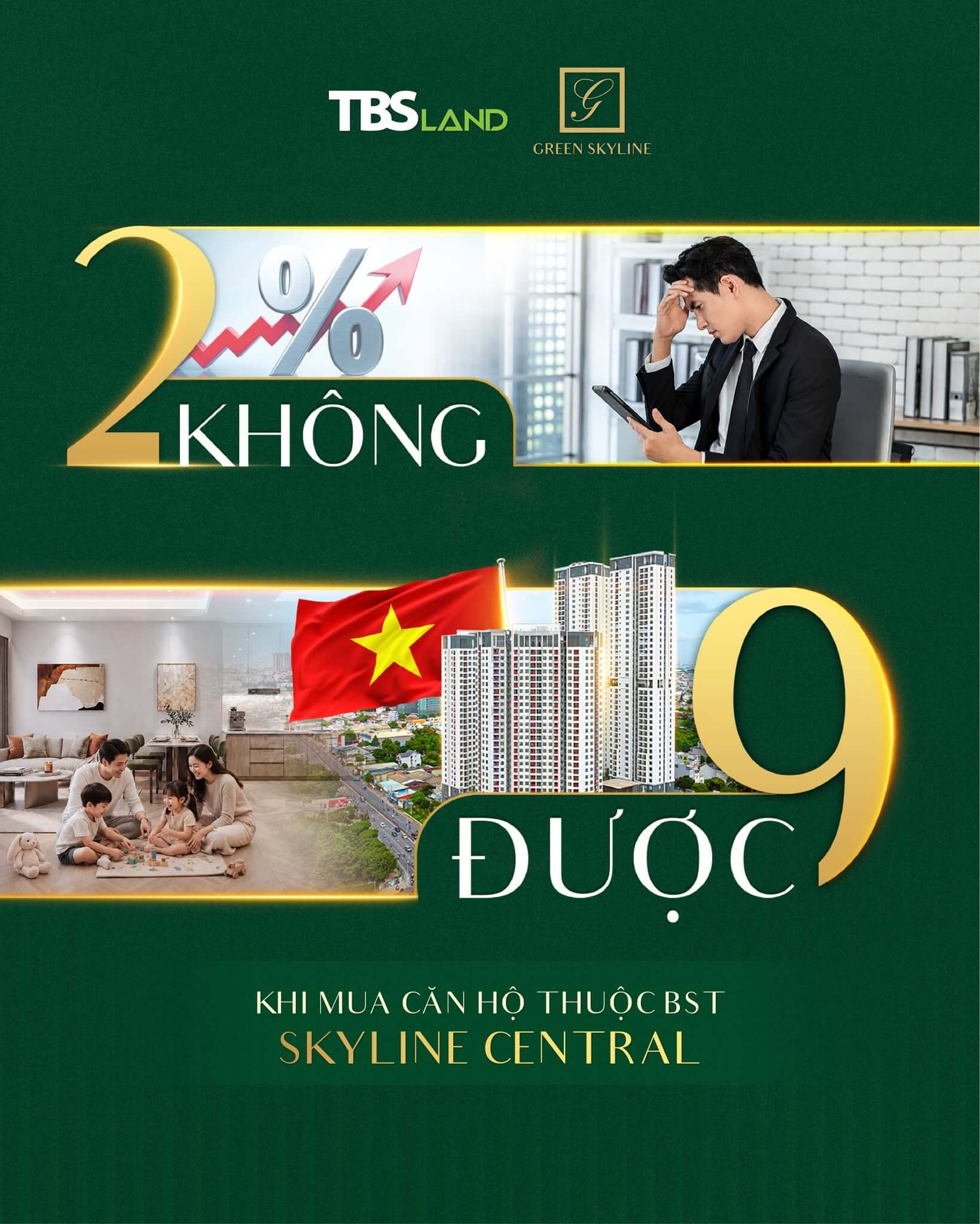 2 KHÔNG 9 ĐƯỢC KHI MUA CĂN HỘ THUỘC BST GREEN SKYLINE