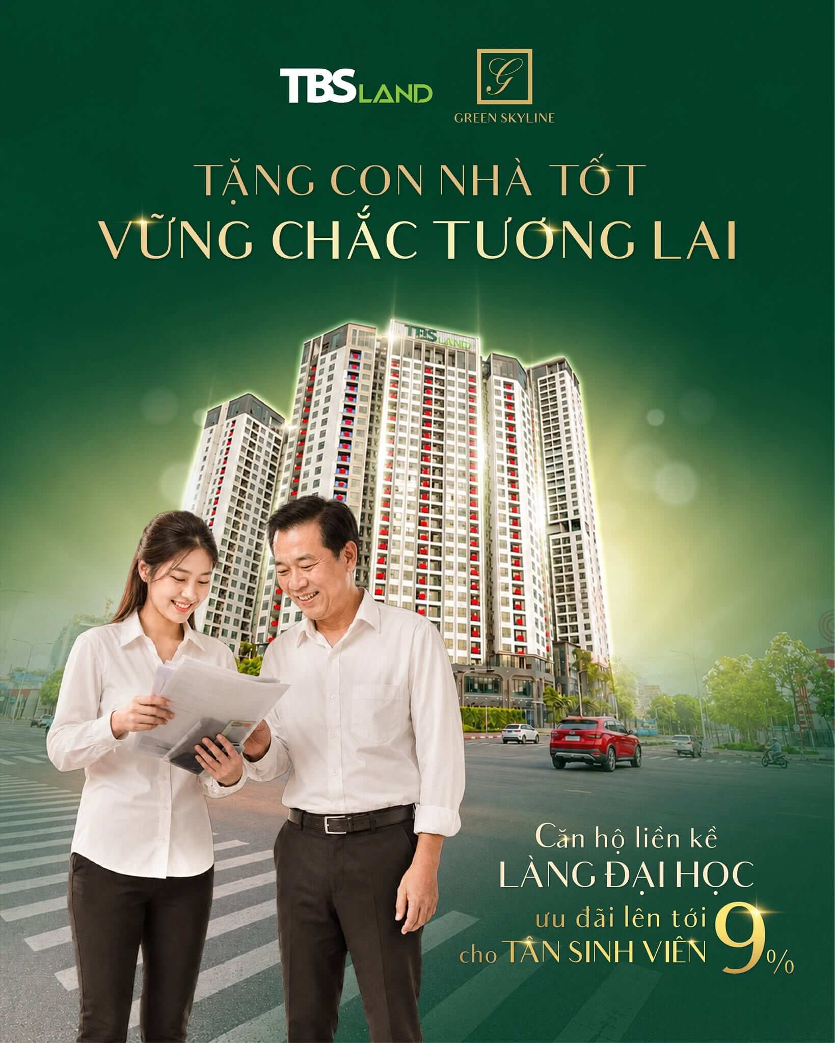 TẶNG CON NHÀ TỐT, VỮNG CHẮC TƯƠNG LAI - CĂN HỘ LIỀN KỀ LÀNG ĐẠI HỌC ƯU ĐÃI LÊN TỚI 9% CHO TÂN SINH VIÊN